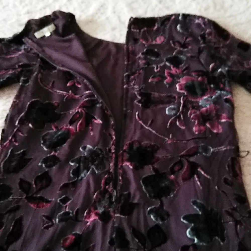 HALO 💖 Velvet Burn Out Dress - Picture 10 of 12